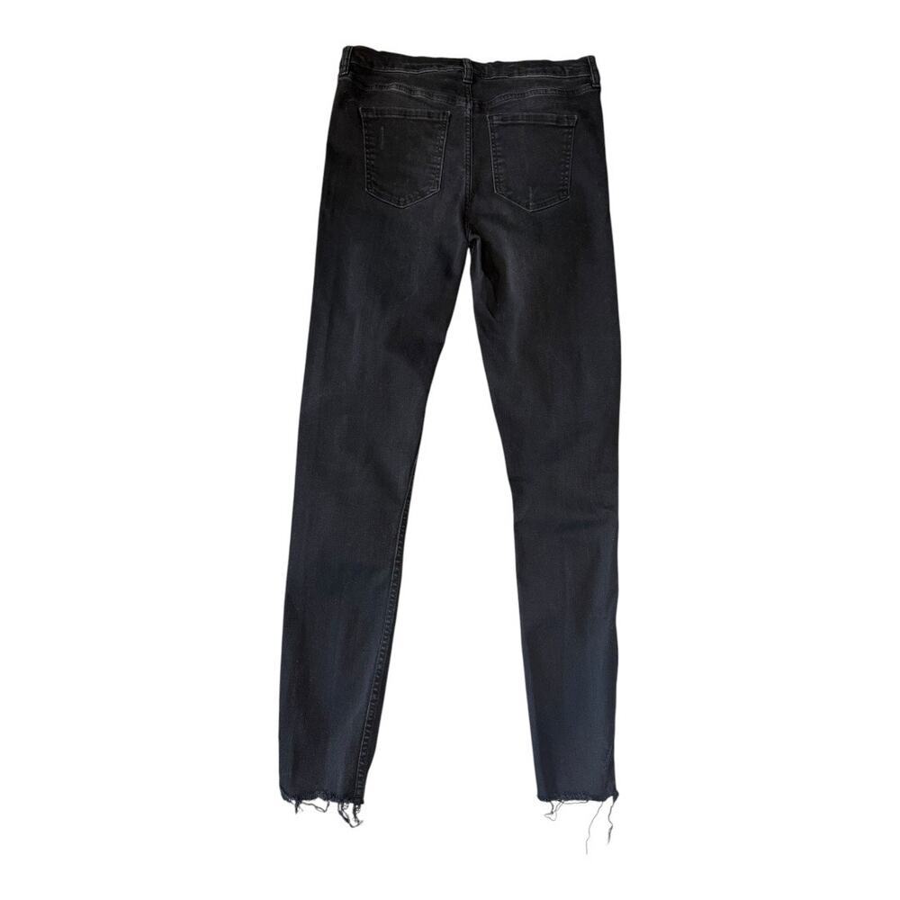 Free People Women's Distressed Skinny Jeans Black Size 8 (29) - Picture 2 of 6
